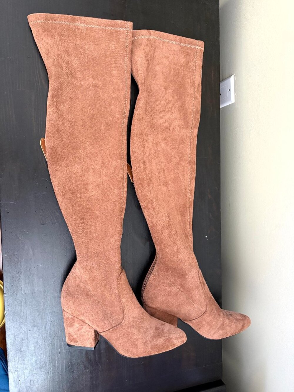 womens thigh high suede like fashion boots brand new size 40 size 8-9